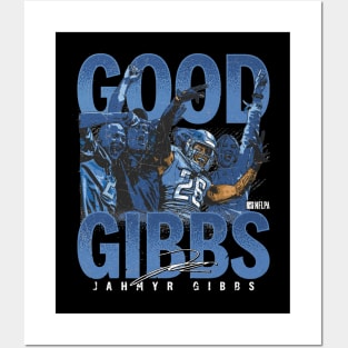 Jahmyr Gibbs Detroit Crowd Celebration Posters and Art